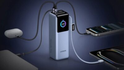 Ugreen Luncurkan Power Bank 200W 25.000mAh Baru dengan Kabel Terintegrasi