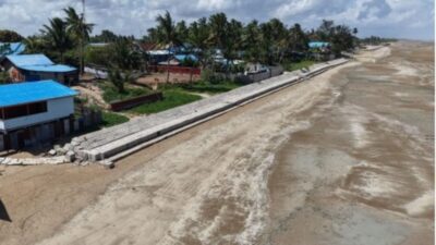 Kementerian PU Lanjutkan Pengamanan Pantai Lampu Satu Merauke
