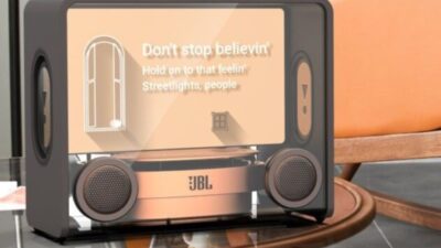 JBL Luncurkan Speaker Lirik Mengambang Vienna dengan Layar 18,5 Inci dan Suara 100W