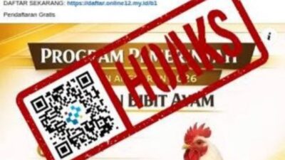 [HOAKS] Tautan Pendaftaran Program Bantuan Bibit Ayam 2026