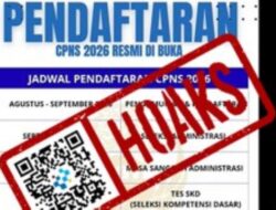 [HOAKS] Video Menpan-RB Umumkan Pendaftaran CPNS pada Agustus 2026