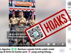 [HOAKS]  Penyaluran Bantuan Sepeda Listrik untuk Anak Sekolah