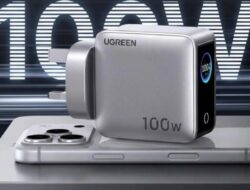 Charger GaN Ugreen Nexode Pro 100W Meluncur dengan Layar Berwarna dan Desain Empat Port