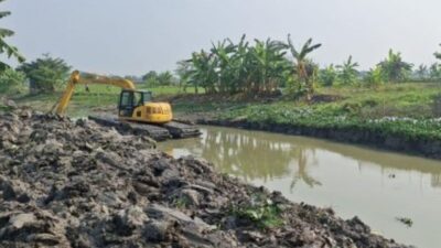 Normalisasi Sungai Deket, Kementerian PU Siapkan Pasokan Air untuk 440 Hektare Sawah di Lamongan