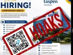 [HOAKS] Pendaftaran Lowongan Kerja PT Taspen