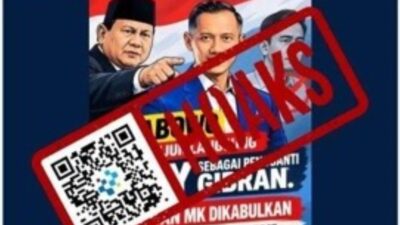 [HOAKS] Presiden Prabowo Tunjuk Agus Harimurti Yudhoyono Sebagai Wapres Gantikan Gibran