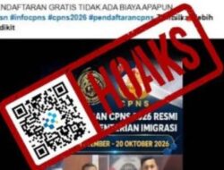 [HOAKS] Pendaftaran CPNS Kementerian Imigrasi Periode 6 September-20 Oktober 2026