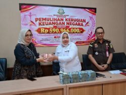 Kasus Percada Berkekuatan Hukum Tetap, Kejari Sukoharjo Setorkan BB Uang Rp590,966 Juta ke Negara