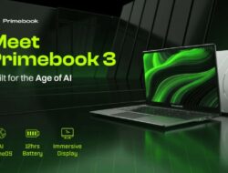 Primebook 3 Max Meluncur dengan RAM LPDDR5 8GB, Daya Tahan Baterai 12 Jam, dan Fitur AI