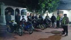 Lagi, Patroli Tengah Malam Polsek Kartasura Amankan 6 Motor Knalpot Brong