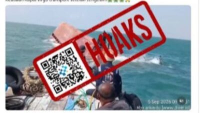 [HOAKS] Rekaman Video Tenggelamnya KMP Virgo 8 pada 5 September