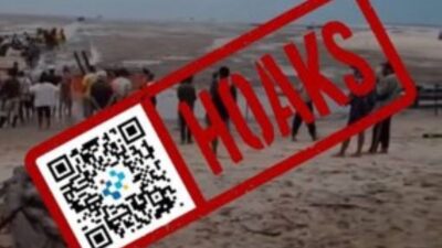 [HOAKS] Video Laut Merak Kering Imbas Erupsi Gunung Anak Krakatau