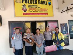 Seorang Laki-laki dan Bayinya Tak Punya Bekal Pulang Akhirnya Dibantu Polsek Baki Sukoharjo