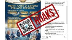 [HOAKS] Tautan Pendaftaran Lowongan Kerja Cimory