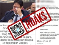[HOAKS] Foto Purbaya Menangis setelah Diberhentikan sebagai Menteri Keuangan