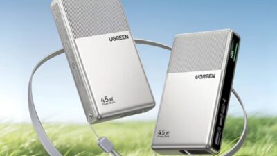 Ugreen Meluncurkan Power Bank 45W 20.000mAh dengan Kabel Terintegrasi, Layar Berwarna, dan Standar Keamanan 2026
