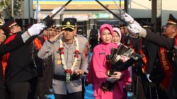 Pedang Pora Sambut Kedatangan Kapolres Baru Sukoharjo