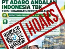 [HOAKS] Tautan Lowongan Kerja Adaro Andalan Indonesia 2026
