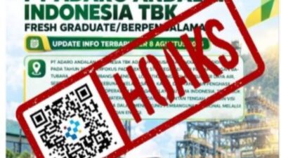 [HOAKS] Tautan Lowongan Kerja Adaro Andalan Indonesia 2026
