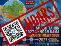[HOAKS] Solo Bakal Jadi Provinsi di Tahun 2027
