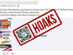 [HOAKS] Tautan Pendaftaran BSU Oktober-Desember Lewat Telegram