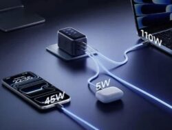 Charger GaN Baseus EnerGeek GH21 160W Resmi Meluncur dengan Tiga Port USB-C, Layar 1,8 Inci, dan Kipas Pendingin