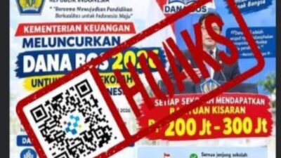[HOAKS] Tautan Pendaftaran Dana BOS Tahun 2026