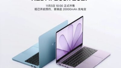 Laptop Redmi Book seri 2027 Ukuran 14 Inci dan 16 Inci Resmi Meluncur, Hadir dengan Prosesor Intel Wildcat Lake