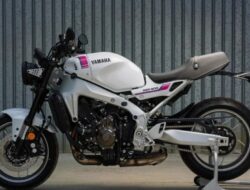Memperkenalkan Yamaha XSR900 Model 2027 dengan Warna Neon White, Motor Besar Bergaya Klasik