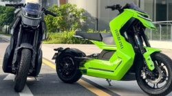 Future Eyes E-Moto F150 Pro, Sepeda Motor Listrik Bergaya ADV dengan Desain Futuristik dan Suspensi depan “Upside-down